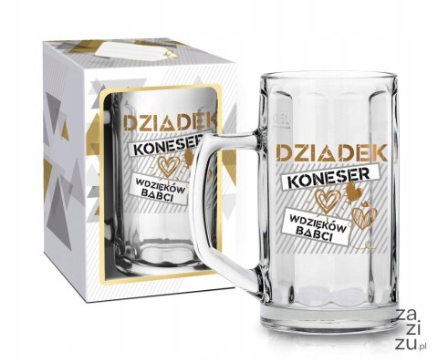 Kufel do piwa Dziadek koneser 500ml