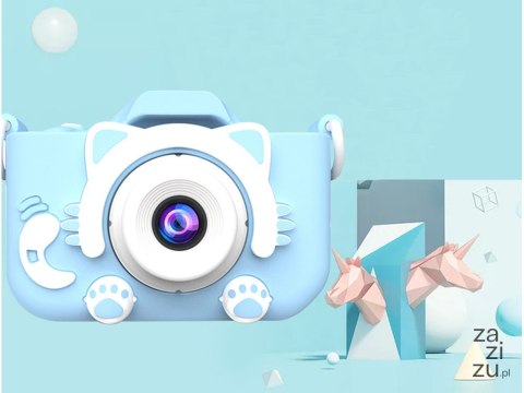 Aparat cyfrowy dla dzieci z grami kamera gry kotek 18257 N