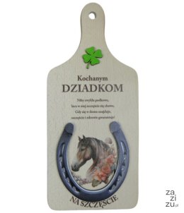 Deska podkowa dla Dziadków 27 x 12 cm. P1491W3