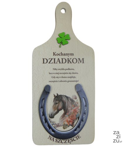 Deska podkowa dla Dziadków 27 x 12 cm. P1491W3