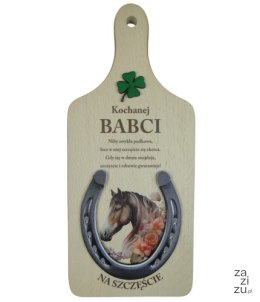 Deska podkowa na szczęście dla Babci 27 x 12 cm. P1491W1