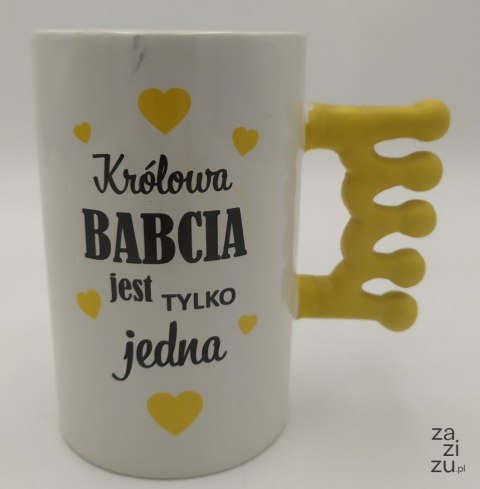 Kubek motyw królowa Babcia 400ml