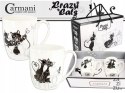 Kubki porcelanowe 2szt. Czarne Koty Crazy Cats Carmani 017-2602