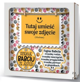 Ramka 20x20cm puzzle 3D Dziękuję Babciu że jesteś!