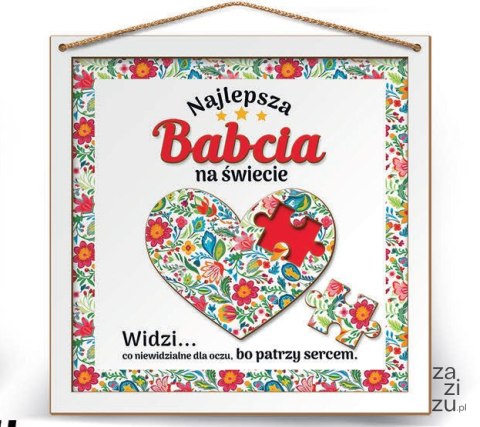 Ramka 22x22cm puzzle 3D Najlepsza Babcia na świecie Ramka 22x22cm puzzle 3D Najlepsza Babcia na świecie