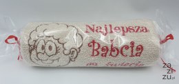 Ręcznik cukierek 50 x 100 cm Najlepsza Babcia na świecie