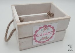 Skrzynka drewniana 15x14 cm h-13 dla BABCI