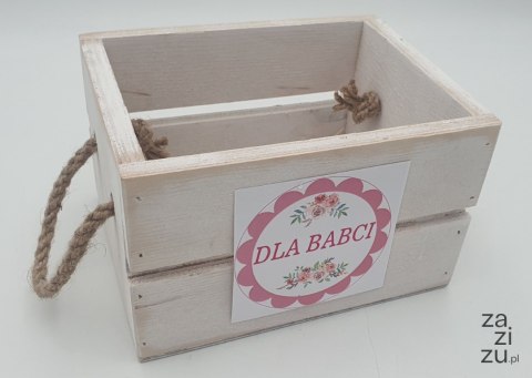 Skrzynka drewniana 15x14 cm h-13 dla BABCI