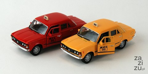 Auto metalowe WELLY 1:34 PRL FIAT 125P TAXI