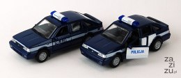 Auto metalowe WELLY 1:34 PRL POLONEZ POLICJA