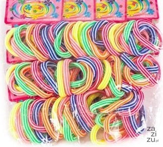 Gumki do włosów 72szt L7392