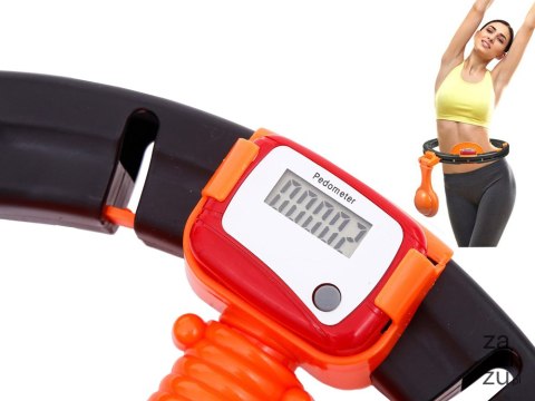 Koło hula hop składane z obciążnikiem led licznik Koło hula hop składane z obciążnikiem led licznik
