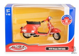 Skuter MSZ 1:18 1976 Vespa 200 Rally czerwony