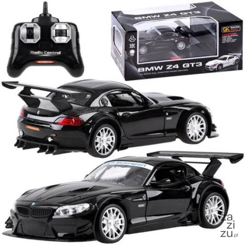 Auto sportowe sterowane radiowo czarne BMW Z4 pilot 1:24 RC0347