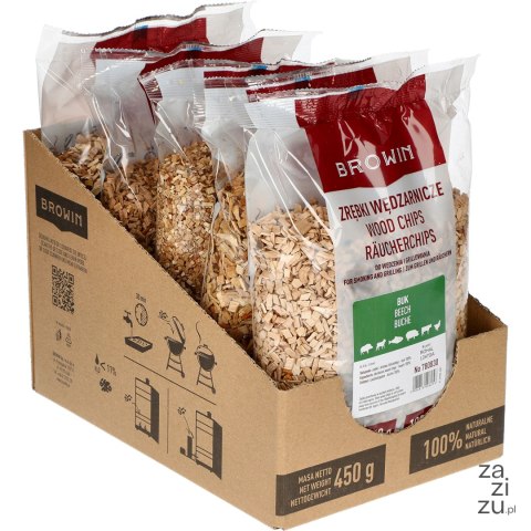 Zrębki do wędzenia / grillowania, buk, 450 g, kl. 8 | 780830 Zrębki do wędzenia / grillowania, buk, 450 g, kl. 8 | 780830