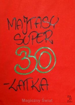 Bokserki męskie humor ręcznie malowane Majtasy Super 30-latka