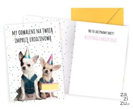 Karnet Urodziny (impreza urodzinowa, pieski) PP-2269