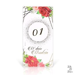 Karnet z wymiennymi cyframi URODZINY DL nr. 029