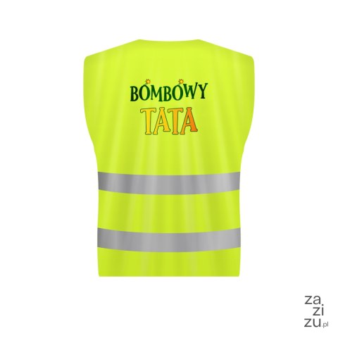 Kamizelka odblaskowa "BOMBOWY TATA"