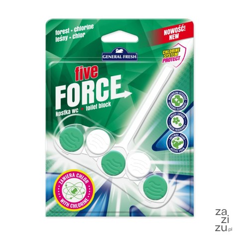 Kostka do Wc Five-Force 50g - General Fresh - Force - Las + Chlor