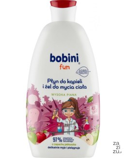 Płyn do kąpieli i żel do mycia wysoka piana Jabłuszko 500ml BOBINI