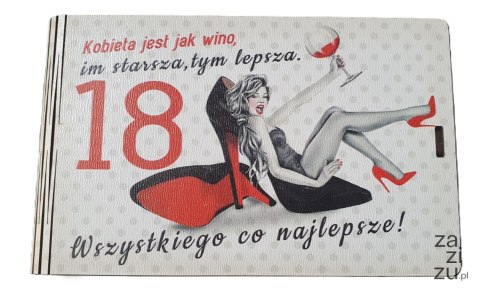 Pudełko na pieniądze 9,5 x 16cm banknotówka kolor SZPILKA 3302-SZ18