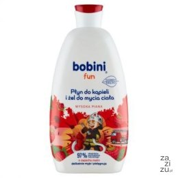 Żel i płyn do kąpieli Bobini 2w1 o zapachu malin 500 ml