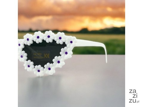 Okulary przeciwsłoneczne dziecięce+filtr UV KWIATUSZKI dg - oku750779 Okulary przeciwsłoneczne dziecięce+filtr UV KWIATUSZKI dg - oku750779