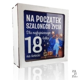 Skarbonka z okienkiem 18-stka ELEGANT Chłopak 3301-EL18